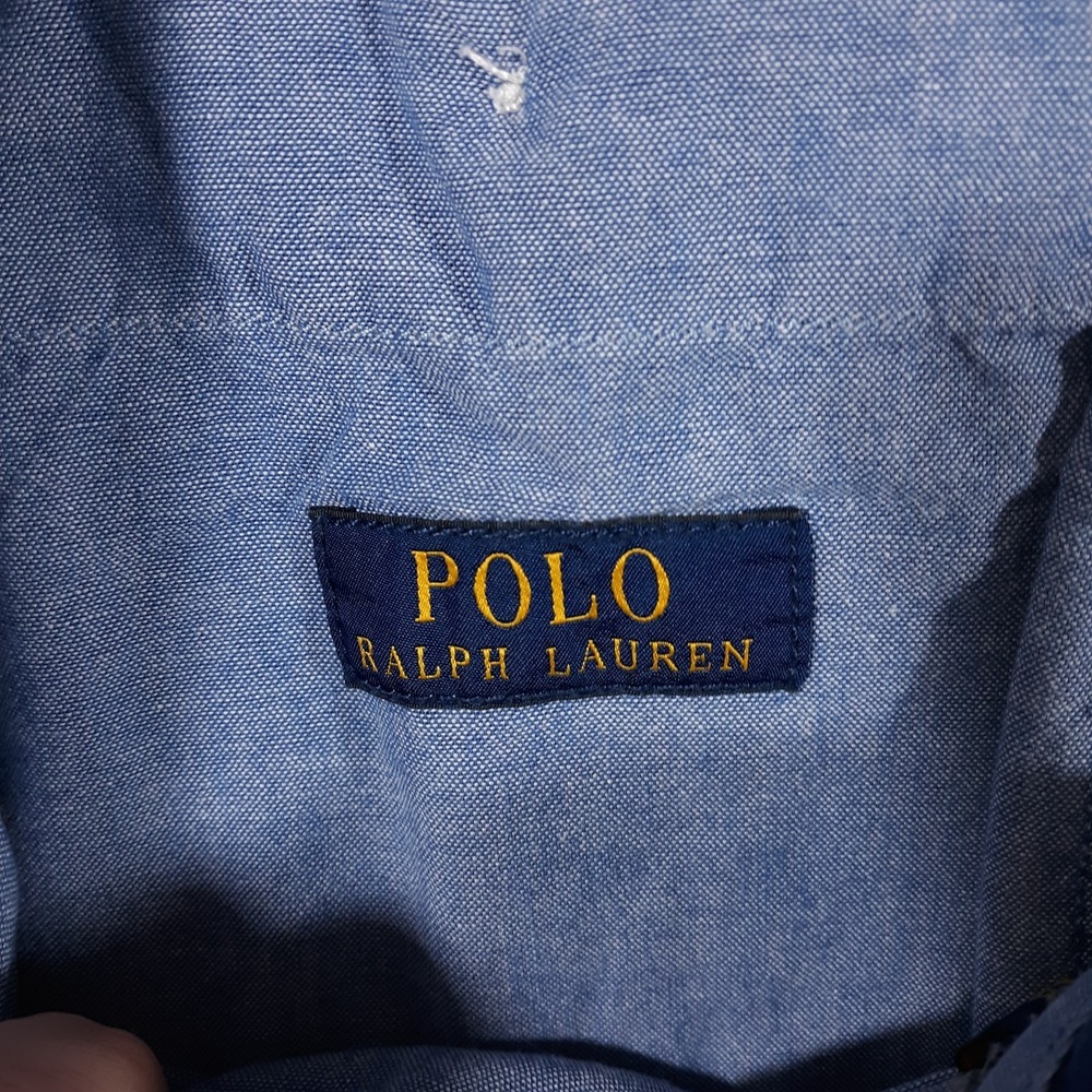 Polo Ralph Lauren Linen Shorts Mens 34 x 8 Classic Fit Madras Plaid Blue - Picture 5 of 14